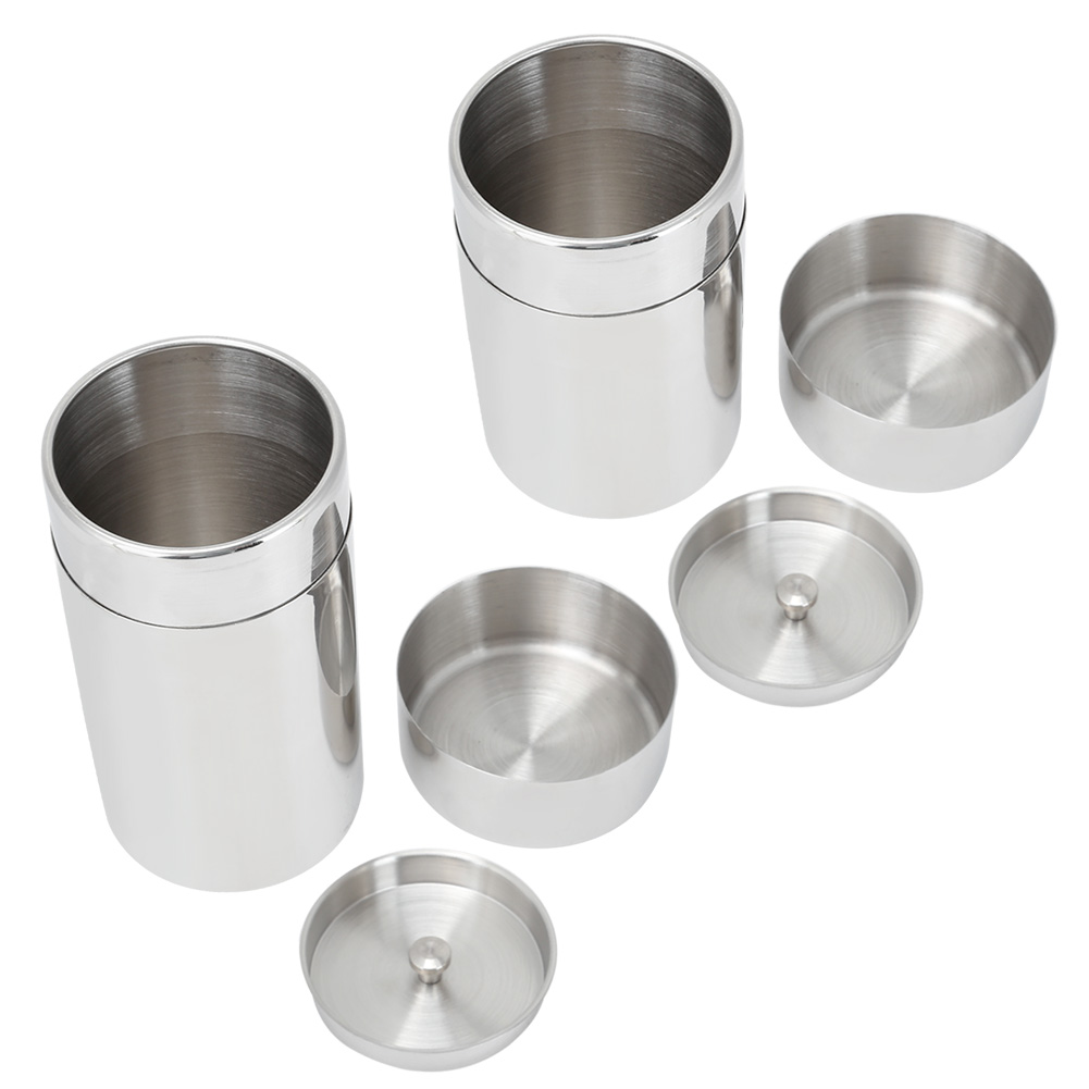 Coffee Tea Leaf And Bean - 携帯用304ステンレス製密封茶葉保存容器 コーヒー豆容器 ステンレス製ジャー