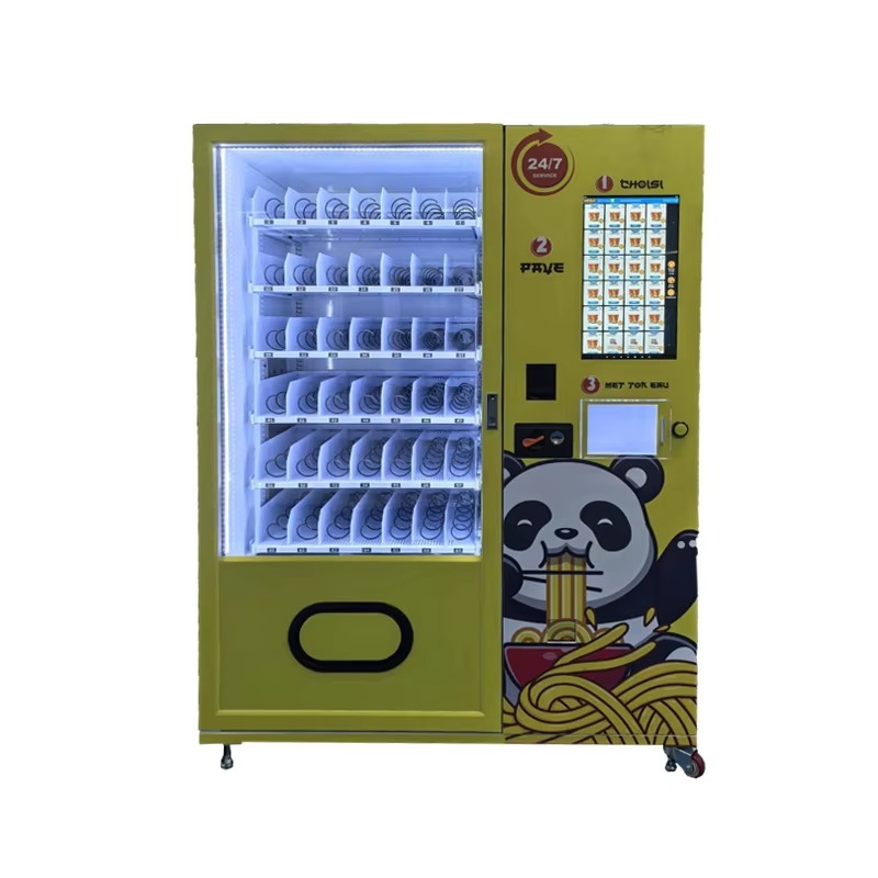 Coffee Tea Vending Machine For Office - カスタムインスタントラーメン、スナック、ドリンク、コーヒー、ミルクティーの自動販売機は、オフィスや空港で温水供給を提供しています。