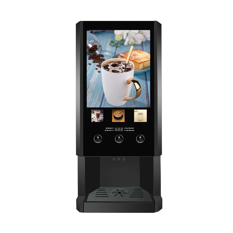 Coffee Tea Vending Machine For Office - E30S 3 ミルクティー自動販売機全自動コーヒー自動販売機オフィスショップ用業務用飲料ディスペンサー