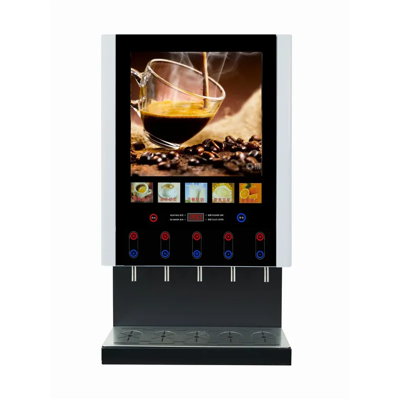 Coffee Tea Vending Machine For Office - 50SCW-12自動コーヒー販売機 ホットアイスインスタントミルクティー ウォーターディスペンサー 業務用 オフィス レストラン用