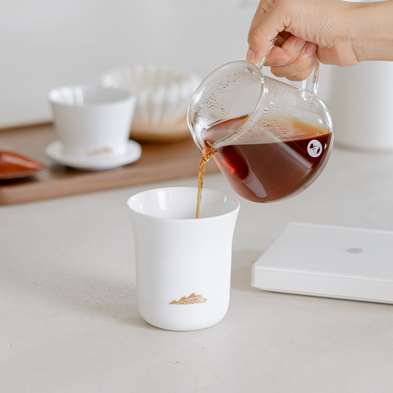Coffee Tea Games - Timemore mannaノウォートカップズスリングコーヒーカップゴールデンドラゴンカップセラミックティーカップハンド-カップ