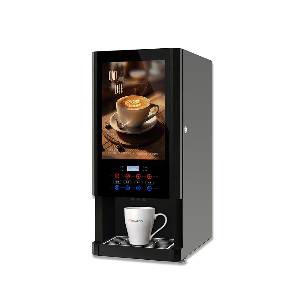 Coffee Tea Vending Machine For Office - SUPINオフィス用ミルク・ティー自動販売機、全自動インスタントコーヒーメーカー、ウォーターディスペンサー機能付き