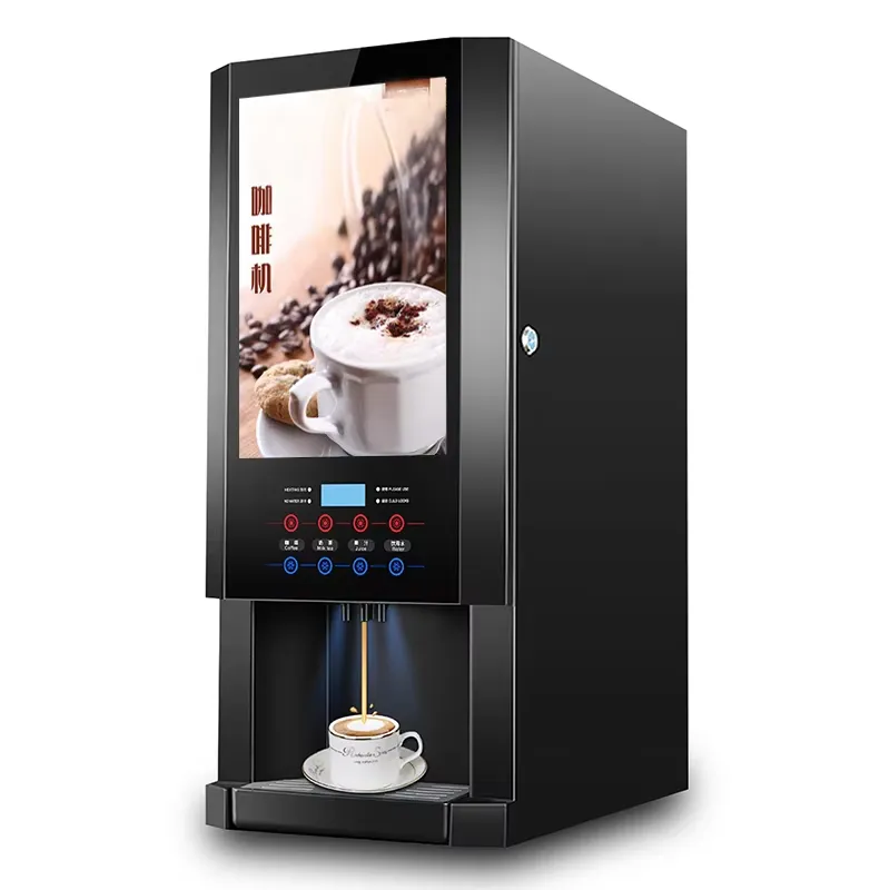 Coffee Tea Vending Machine For Office - 30SCW-8自動コーヒーマシンインスタントミルクティー販売機業務用LED広告ディスペンサーオフィスホテル用