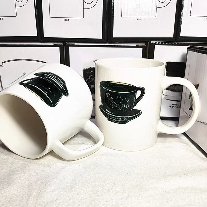 Coffee Tea Green - 中世風グリーンカフェセラミックヴィンテージアフタヌーンティーコーヒーカップ点心プレート食器1点セットディナーセット
