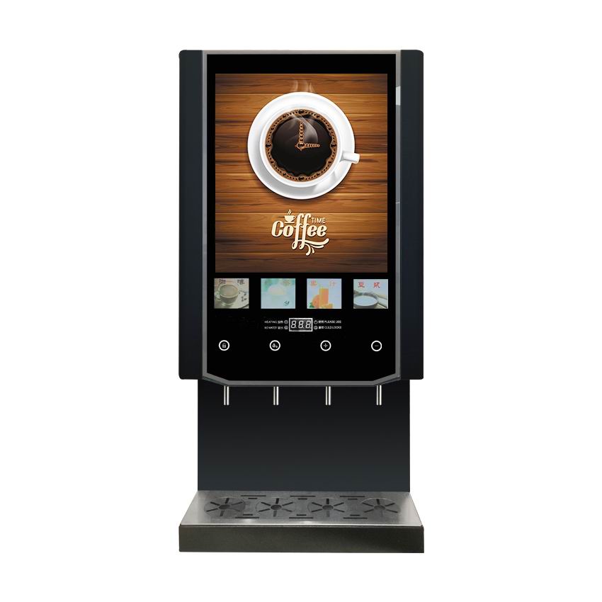 Coffee Tea Vending Machine For Office - 40秒4種類ミルクティー自動販売機セルフサービスインスタントコーヒーメーカー業務用オフィス/ホテル/レストラン向け
