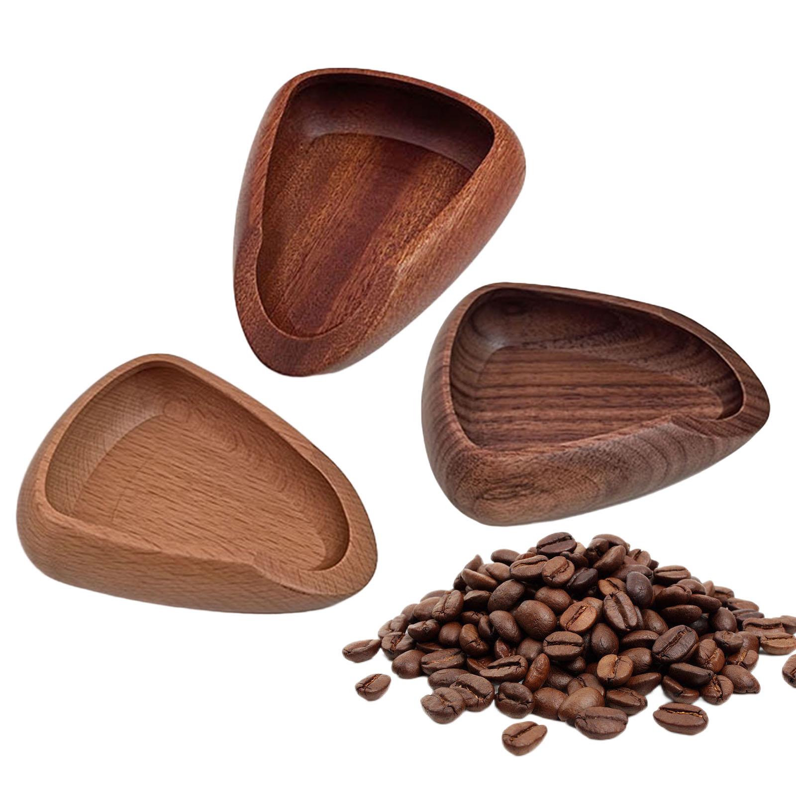 Coffee Tea Leaf And Bean - コーヒー豆計量ボウルコーヒー投与トレイ木製頑丈な茶葉ディスプレイトレイオフィスホテルレストランルースティー小麦粉用