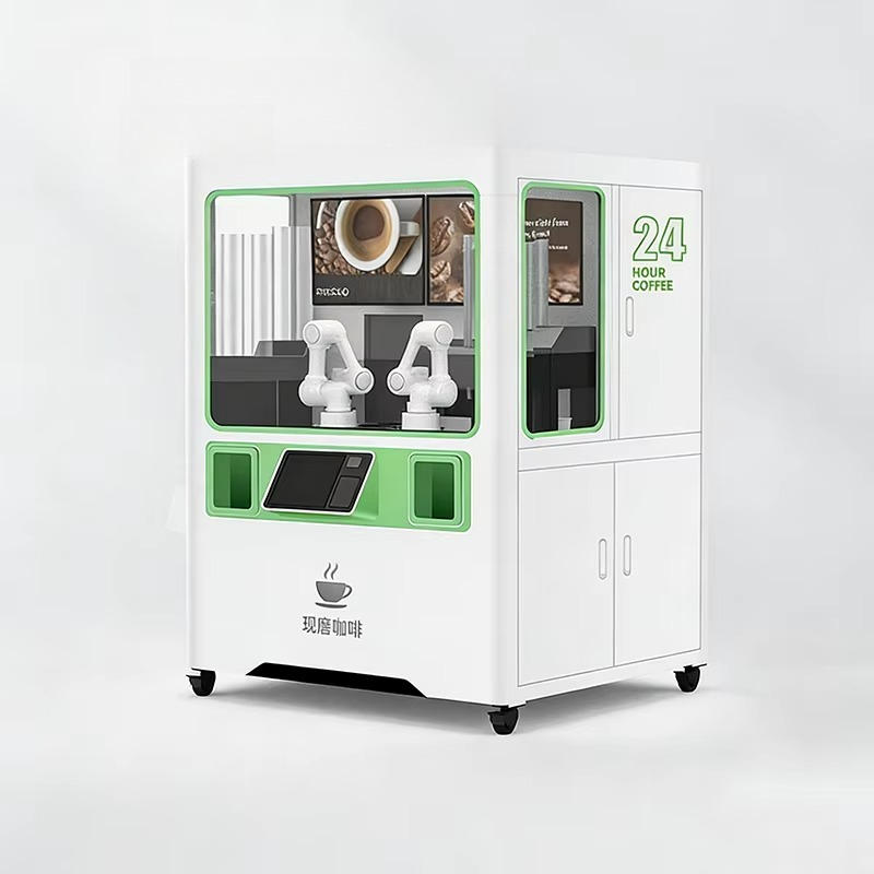 Coffee Tea Vending Machine For Office - オフィスやショッピングモール向けのカスタマイズ可能な業務用ロボットバリスタコーヒー＆ボバティー自動販売機