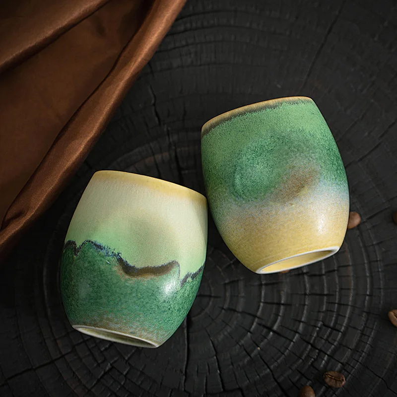 グリーン、青山-半カラフルセラミック濃縮コーヒーカップ、ティ - Coffee Tea Green のレビューと価格