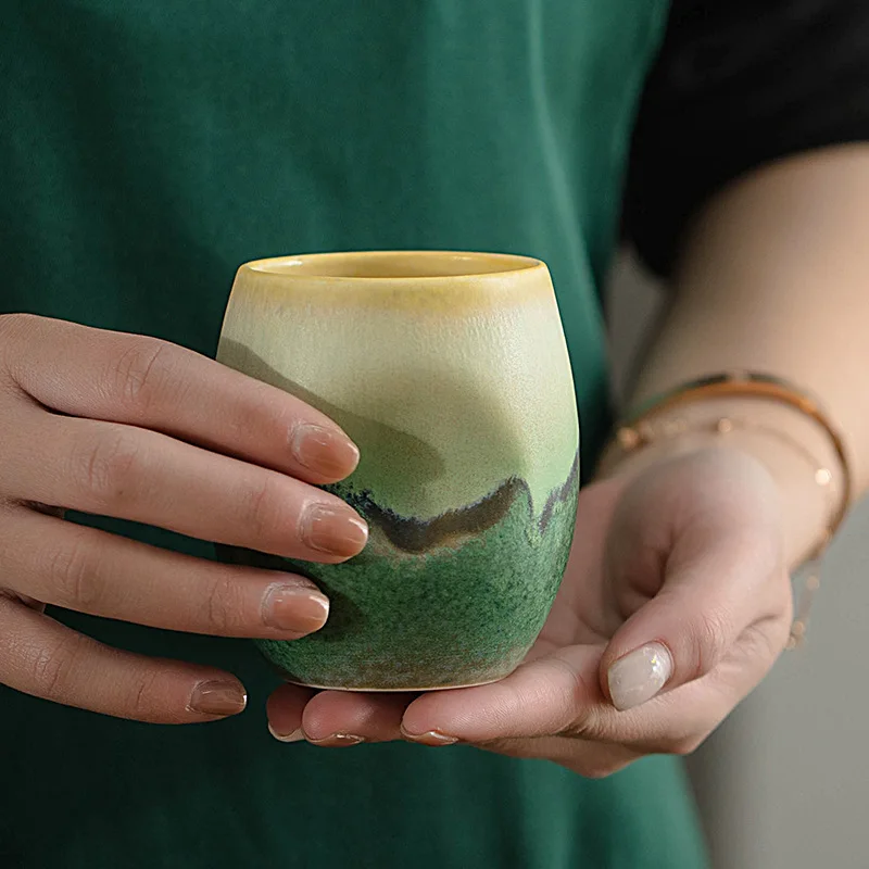 グリーン、青山-半カラフルセラミック濃縮コーヒーカップ、ティ - Coffee Tea Green のレビューと価格
