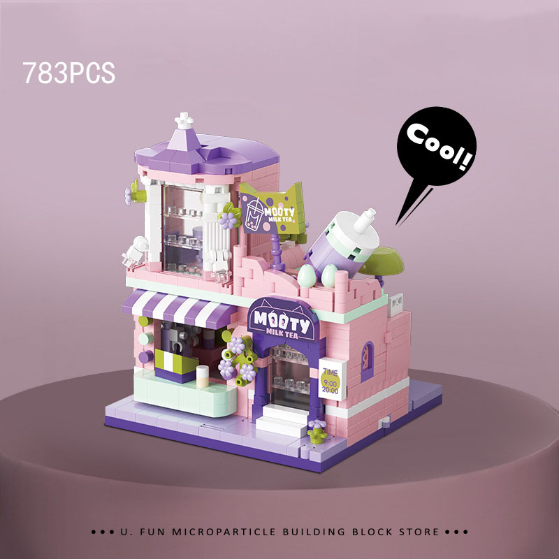 面白い都市ストリートビューの建物レンガ花屋コーヒーショップミ - Coffee Tea Games のレビューと価格