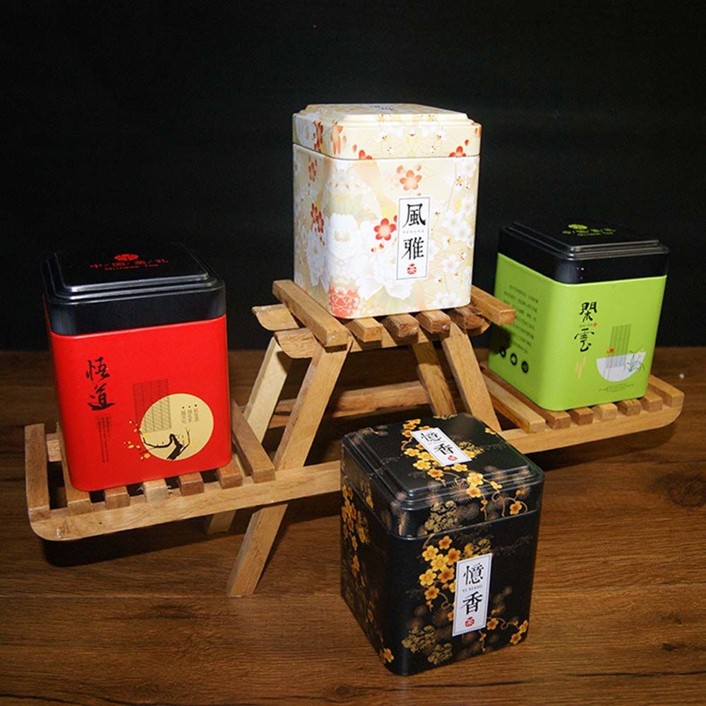 中国風小型砂糖固形装飾アルミ密封缶茶筒コーヒー瓶気密容器茶箱 - Coffee Tea And Sugar Canister Set のレビューと価格