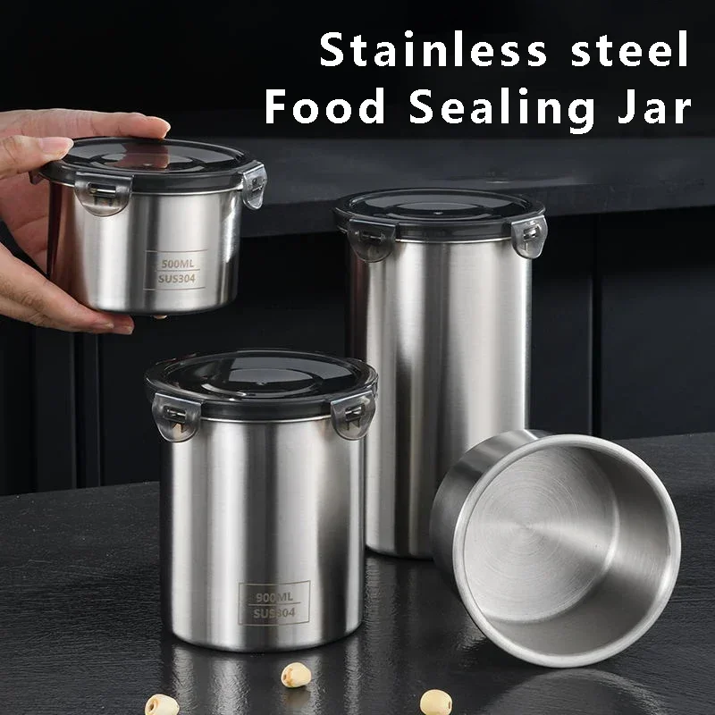ステンレス製食品容器,密閉容器,コーヒー豆,スナック収納缶, - Coffee Tea Leaf And Bean のレビューと価格