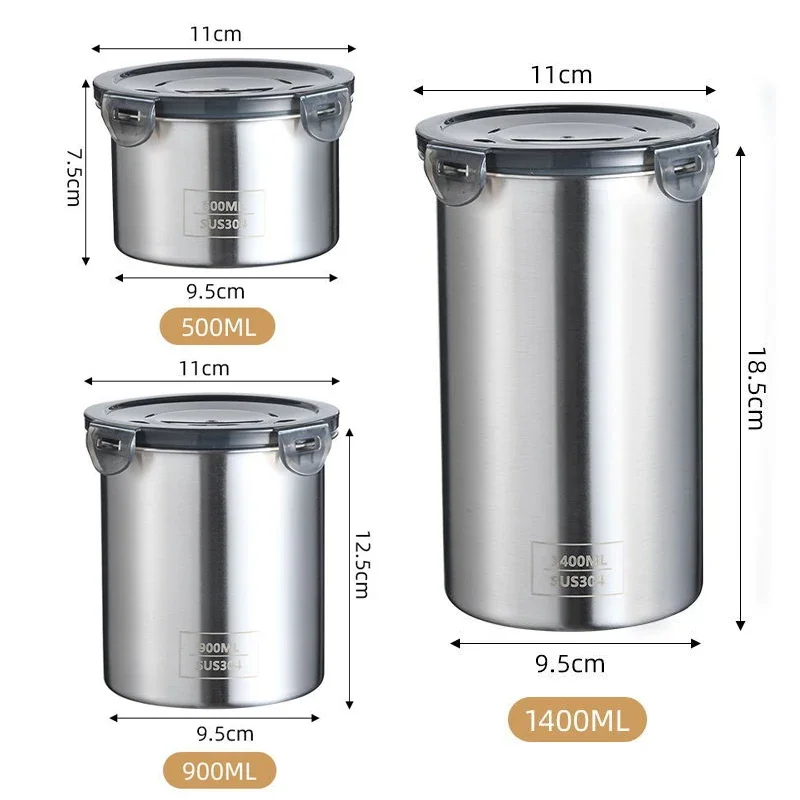 ステンレス製食品容器,密閉容器,コーヒー豆,スナック収納缶, - Coffee Tea Leaf And Bean のレビューと価格