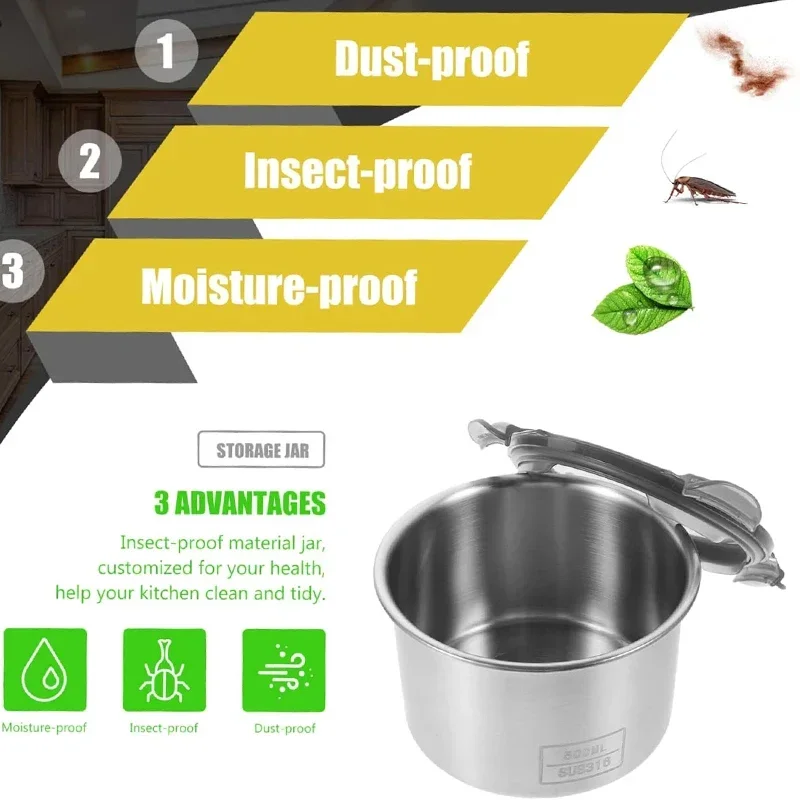 ステンレス製食品容器,密閉容器,コーヒー豆,スナック収納缶, - Coffee Tea Leaf And Bean のレビューと価格
