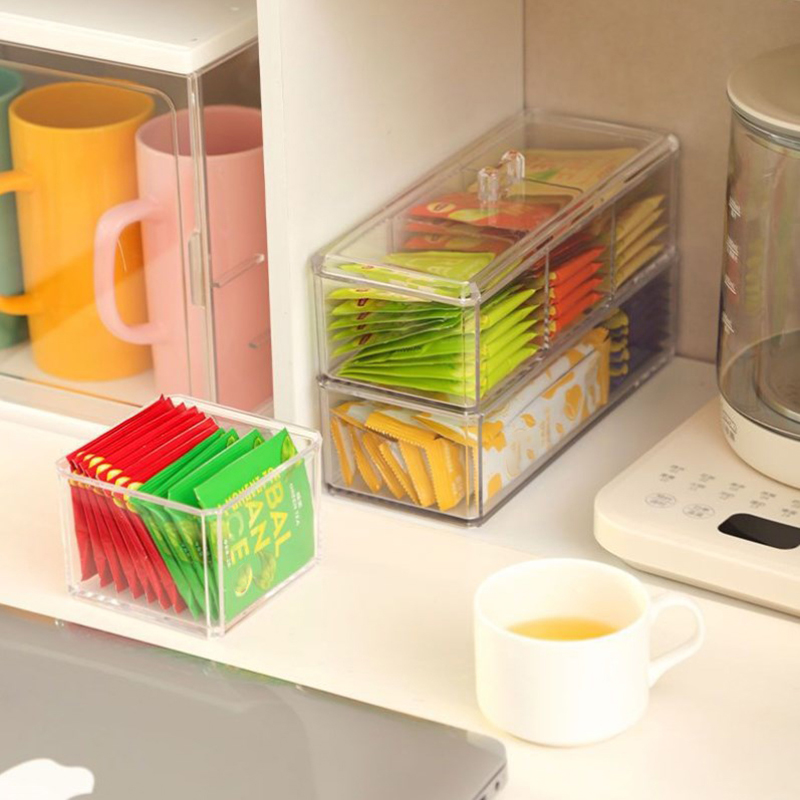 ふた付きの透明なゴミ箱,オフィスのオーガナイザー,袋分割,砂 - Coffee Tea Sugar Container Set のレビューと価格