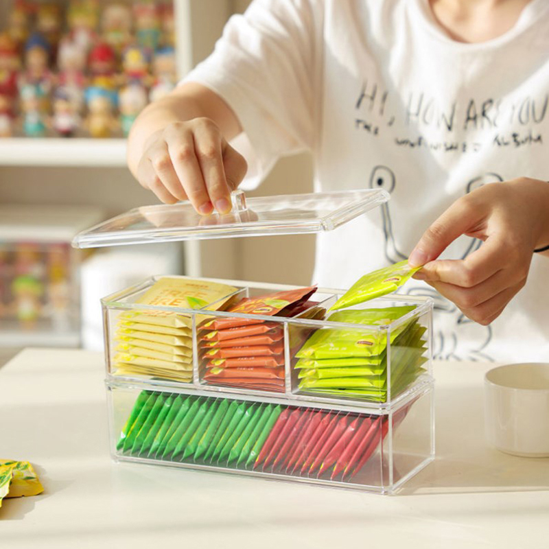 ふた付きの透明なゴミ箱,オフィスのオーガナイザー,袋分割,砂 - Coffee Tea Sugar Container Set のレビューと価格