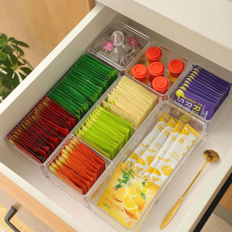 ふた付きの透明なゴミ箱,オフィスのオーガナイザー,袋分割,砂 - Coffee Tea Sugar Container Set のレビューと価格