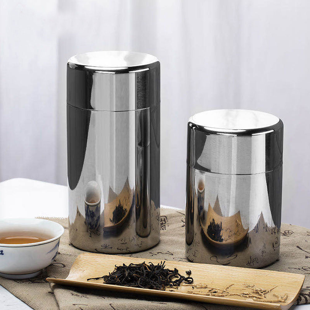 携帯用304ステンレス製密封茶葉保存容器 コーヒー豆容器 ス - Coffee Tea Leaf And Bean のレビューと価格