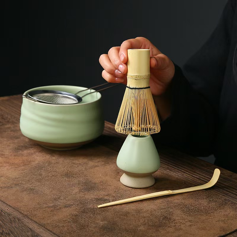 抹茶茶筅ホルダー セラミックホルダー 竹製抹茶茶筅用 抹茶茶 - Matcha Whisk Set のレビューと価格