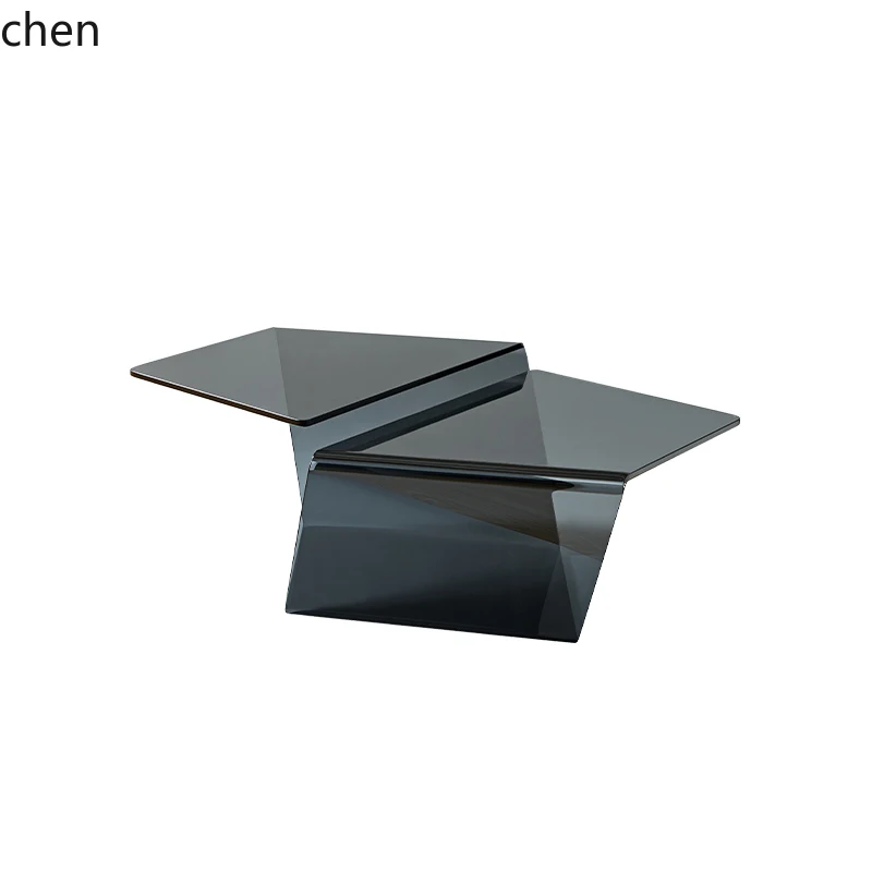 W5.19 クリエイティブガラスコーヒーテーブル モダンシン - Coffee And Tea Glass のレビューと価格