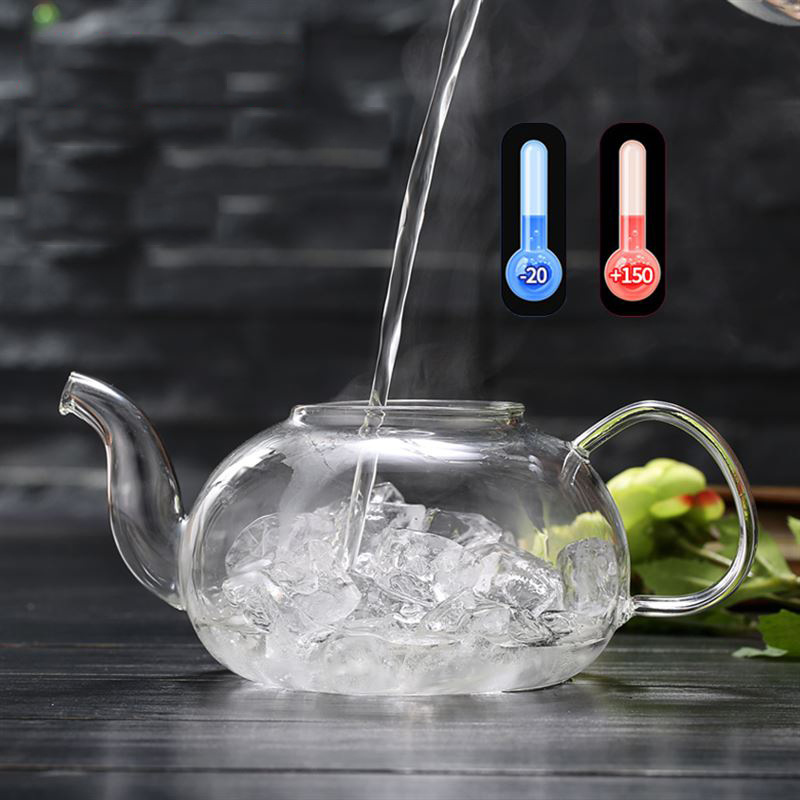 600/800 ミリリットル耐熱ガラスのティーポットの花茶セ - Coffee Tea And Sugar Canister Set のレビューと価格