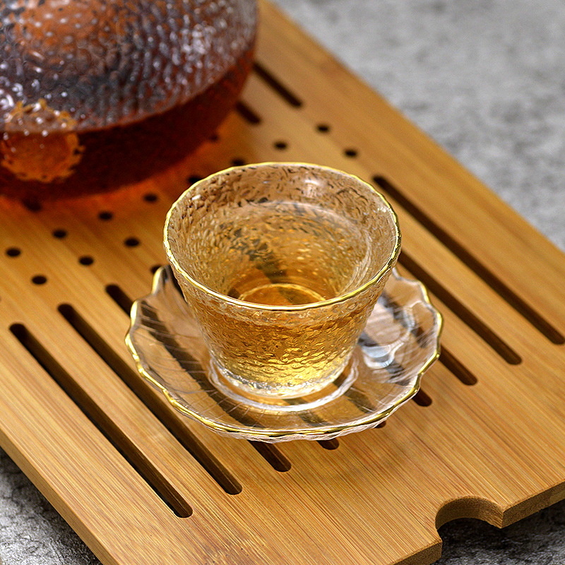 金縁の金ガラス製ティーカップ、アラビアコーヒーカップ、和風、 - Coffee Tea Green のレビューと価格