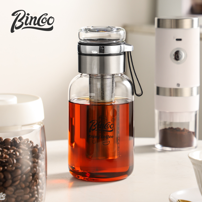 Bincoo-透明なステンレス鋼のコーヒーカップ,長いフィル - Coffee And Tea Glass のレビューと価格
