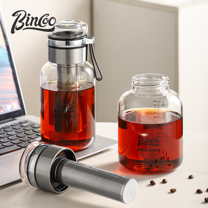 Bincoo-透明なステンレス鋼のコーヒーカップ,長いフィル - Coffee And Tea Glass のレビューと価格