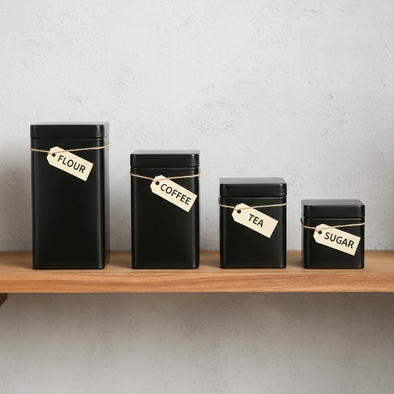 コーヒー豆、茶葉、砂糖保存瓶、空の茶缶容器、調味料、コーヒー - Coffee Tea Leaf And Bean のレビューと価格