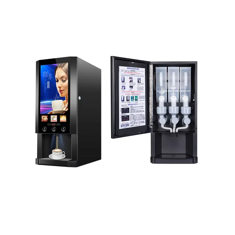 E30S 3 ミルクティー自動販売機全自動コーヒー自動販売機 - Coffee Tea Vending Machine For Office のレビューと価格