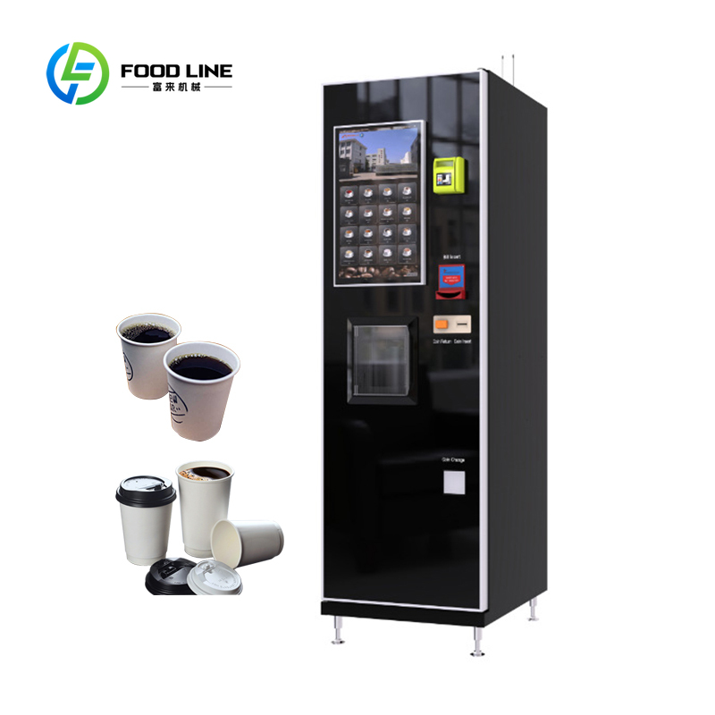 セルフサービスコーヒー自動販売機タッチスクリーン温冷茶コーヒ - Coffee Tea Vending Machine For Office のレビューと価格