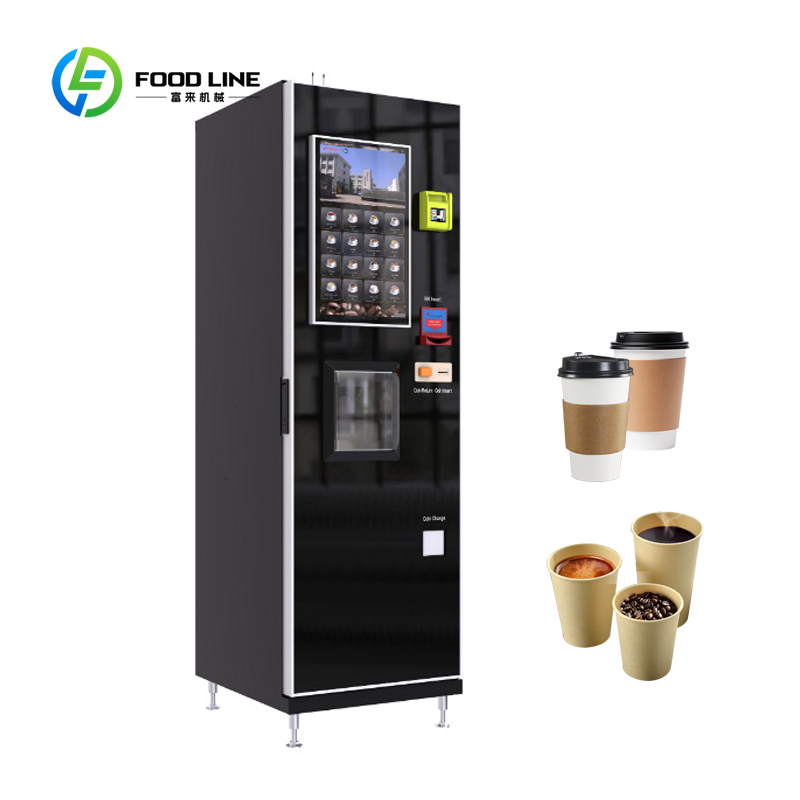 セルフサービスコーヒー自動販売機タッチスクリーン温冷茶コーヒ - Coffee Tea Vending Machine For Office のレビューと価格