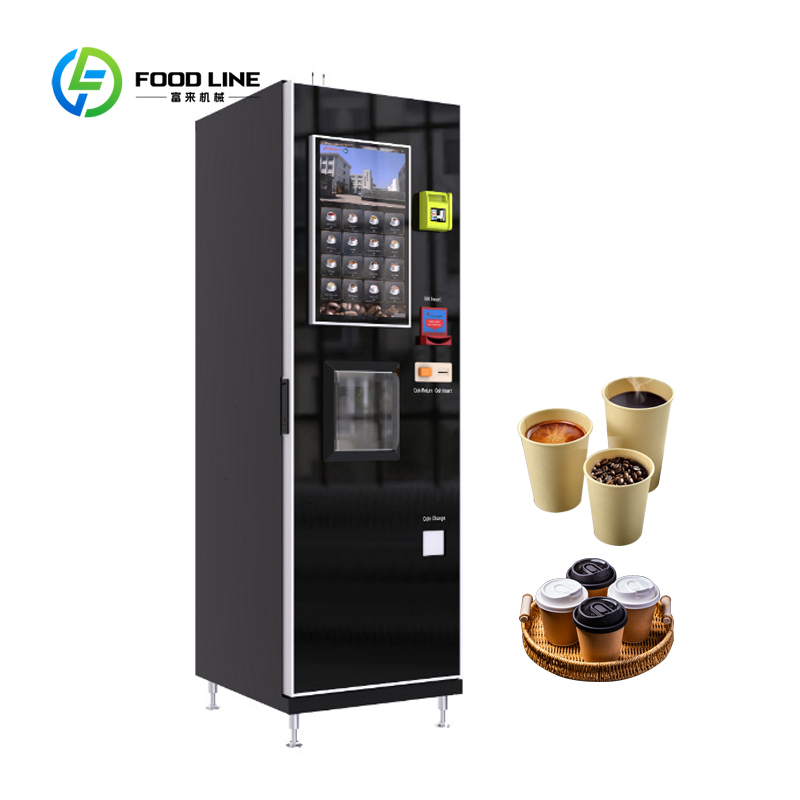セルフサービスコーヒー自動販売機タッチスクリーン温冷茶コーヒ - Coffee Tea Vending Machine For Office のレビューと価格