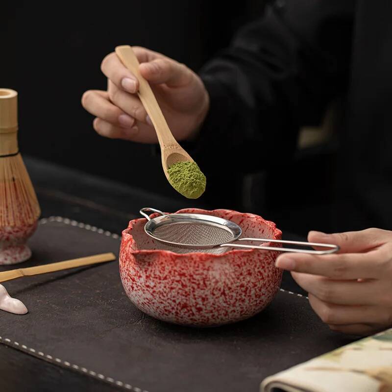 1/2/4/8個入り（丸月/花縁）セラミック抹茶セット、抹茶 - Matcha Whisk Set のレビューと価格
