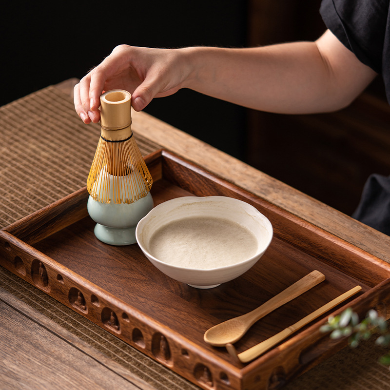 4個入り竹製抹茶泡立て器セット 百本爪茶筅 茶筅スタンド 抹 - Matcha Whisk Set のレビューと価格