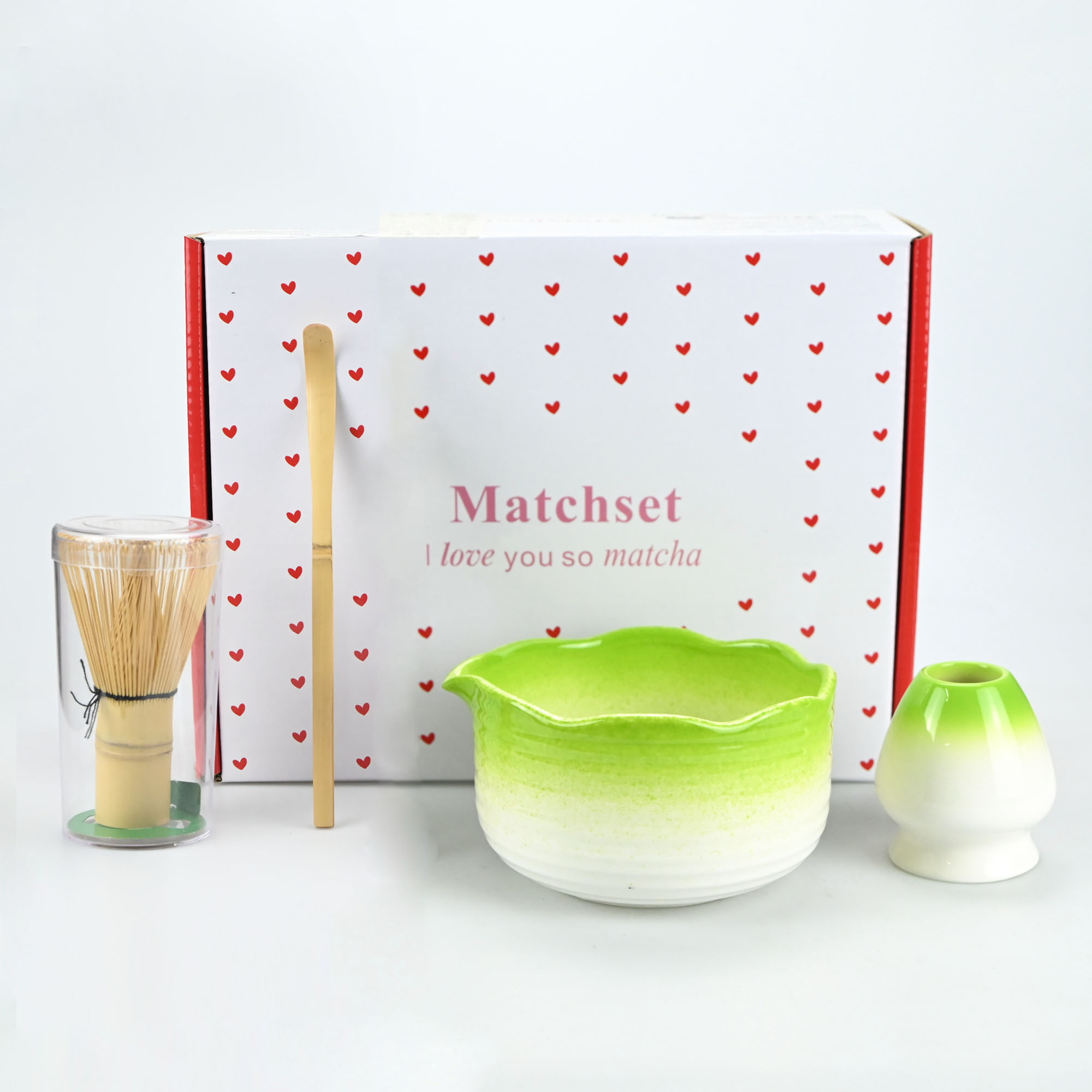 4個/セット宋朝抹茶ボウル、抹茶作り道具、ブラシ、宋風茶碗、 - Matcha Whisk Set のレビューと価格