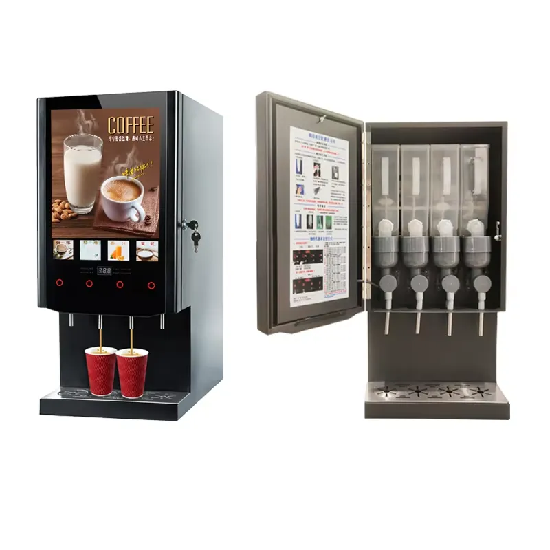 業務用自動コーヒー販売機40S SUPINインスタントホット - Coffee Tea Vending Machine For Office のレビューと価格