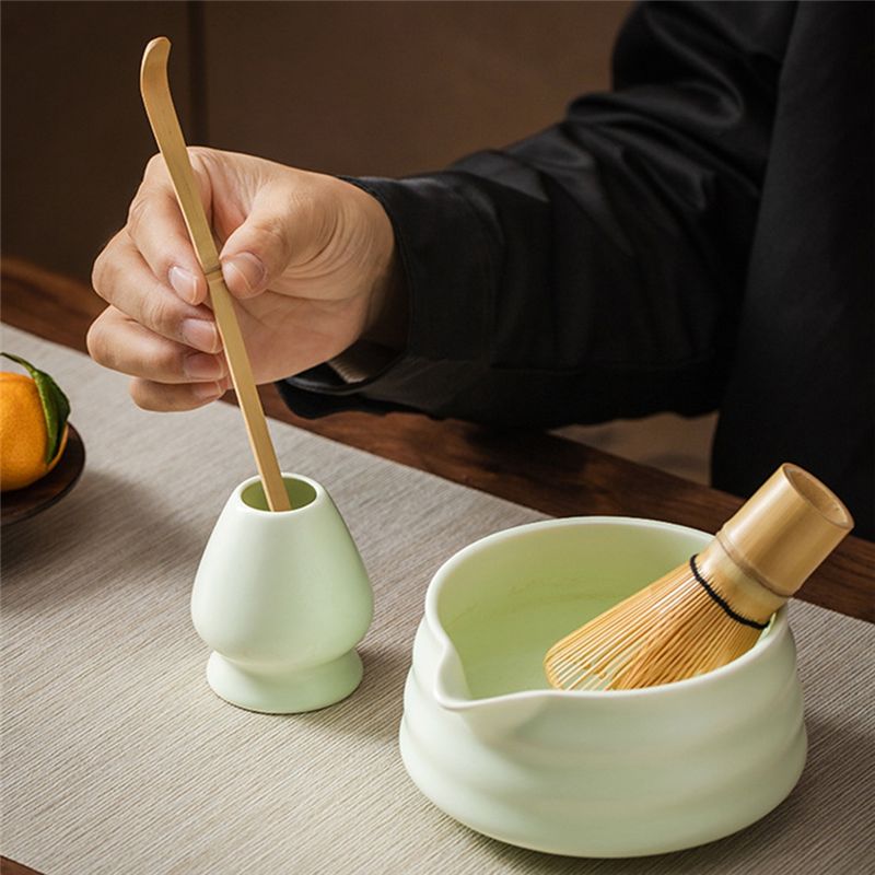A20F-日本抹茶茶器セット - 注ぎ口付き茶碗2個と竹製茶 - Matcha Whisk Set のレビューと価格