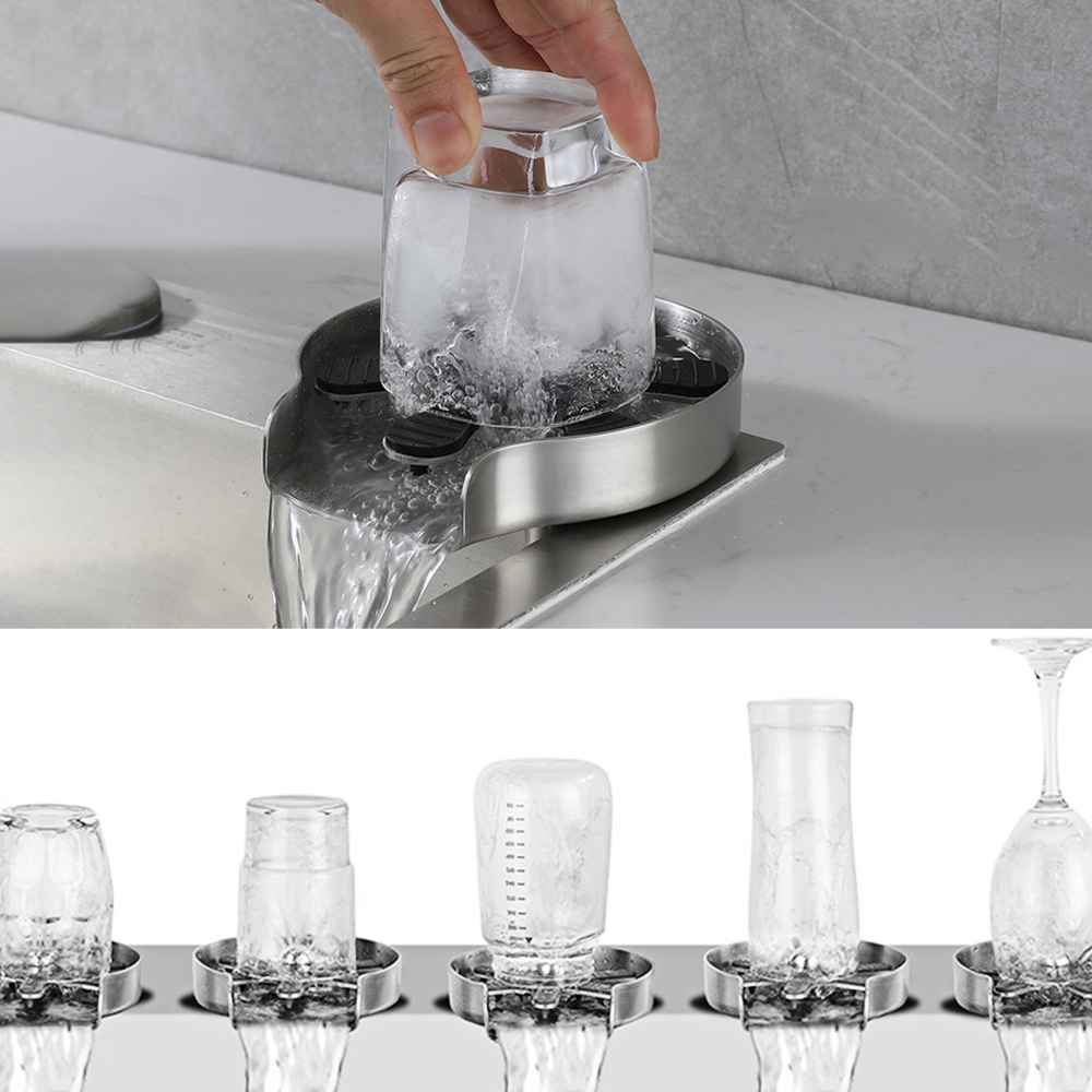 蛇口ガラスリンサー高圧カップウォッシャー キッチンシンク用  - Coffee And Tea Glass のレビューと価格