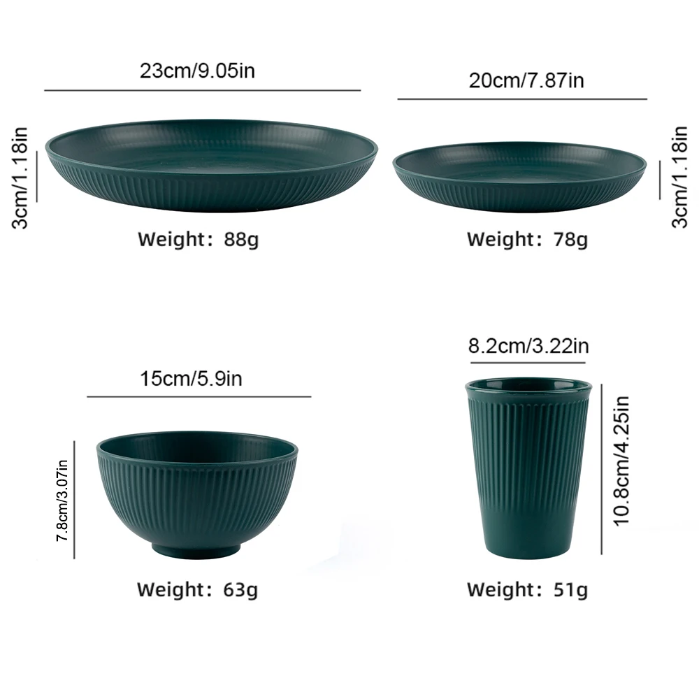 グリーン 洗える小麦ストローカップ 6個 耐久性のある再利用 - Coffee Tea Green のレビューと価格