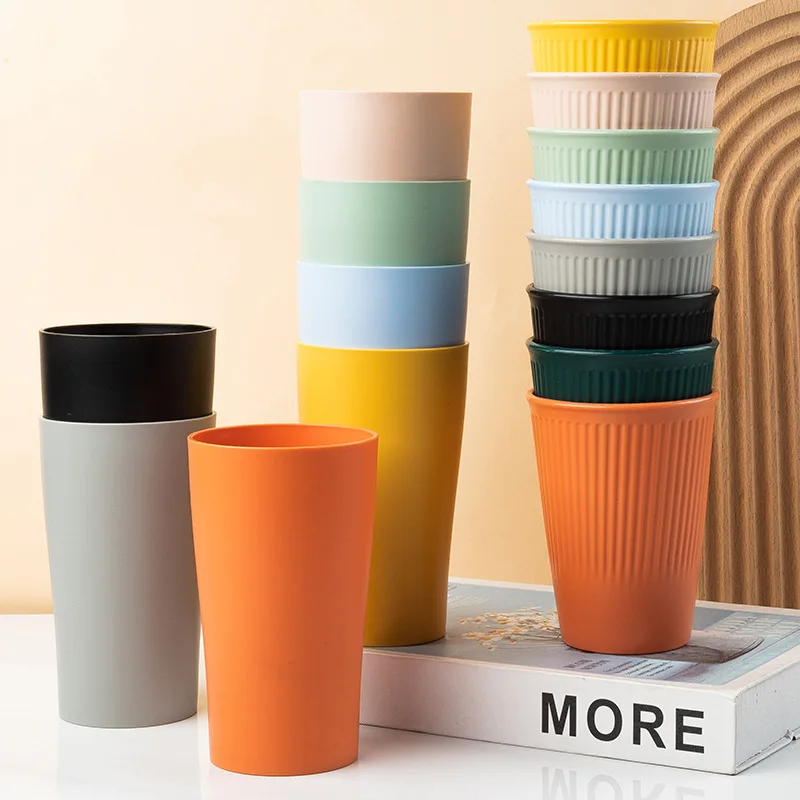 グリーン 洗える小麦ストローカップ 6個 耐久性のある再利用 - Coffee Tea Green のレビューと価格