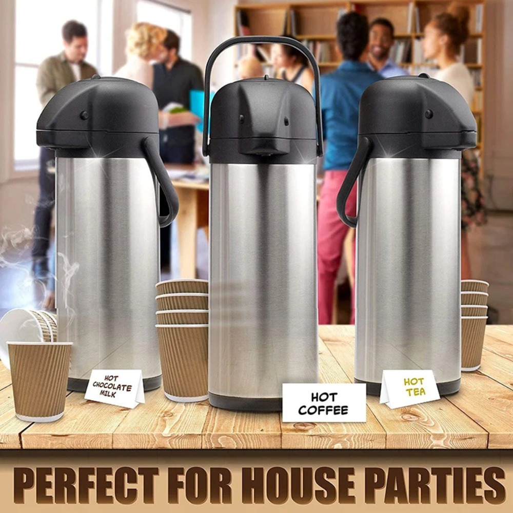 ステンレス製エアポットディスペンサー、3L保温保冷飲料サーバ - Coffee Tea Urn のレビューと価格
