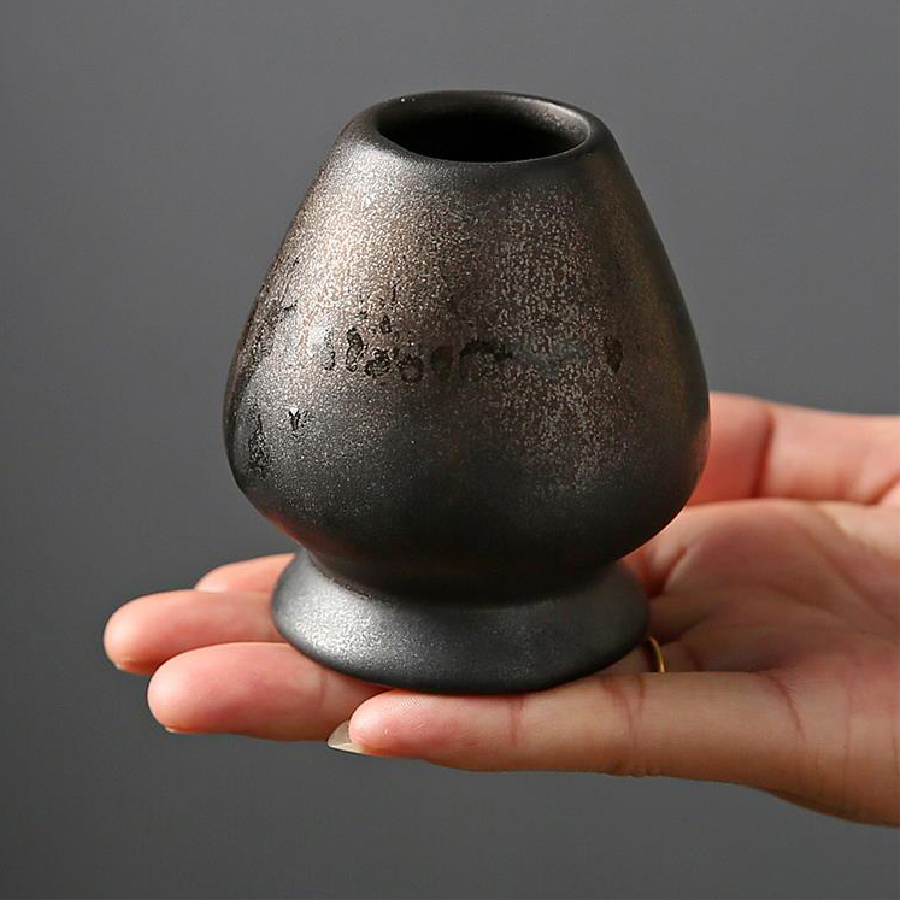 日本粗陶抹茶茶茶筅ホルダースタンドボウル竹泡立て器グラインダ - Matcha Whisk Set のレビューと価格