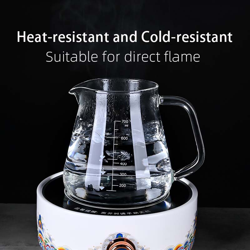 新しい高ホウケイ酸ガラス製700mlコーヒーポットとティーポ - Coffee And Tea Glass のレビューと価格