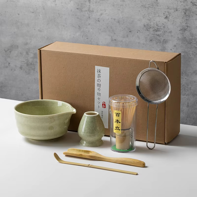 和風抹茶セット、竹泡立て器、セラミックボウルスクープ、伝統的 - Matcha Whisk Set のレビューと価格