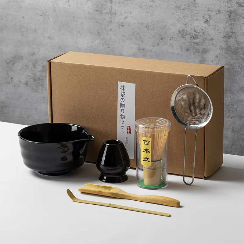 和風抹茶セット、竹泡立て器、セラミックボウルスクープ、伝統的 - Matcha Whisk Set のレビューと価格