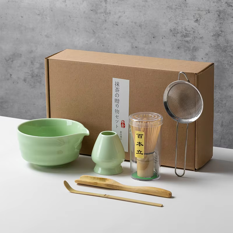 和風抹茶セット、竹泡立て器、セラミックボウルスクープ、伝統的 - Matcha Whisk Set のレビューと価格