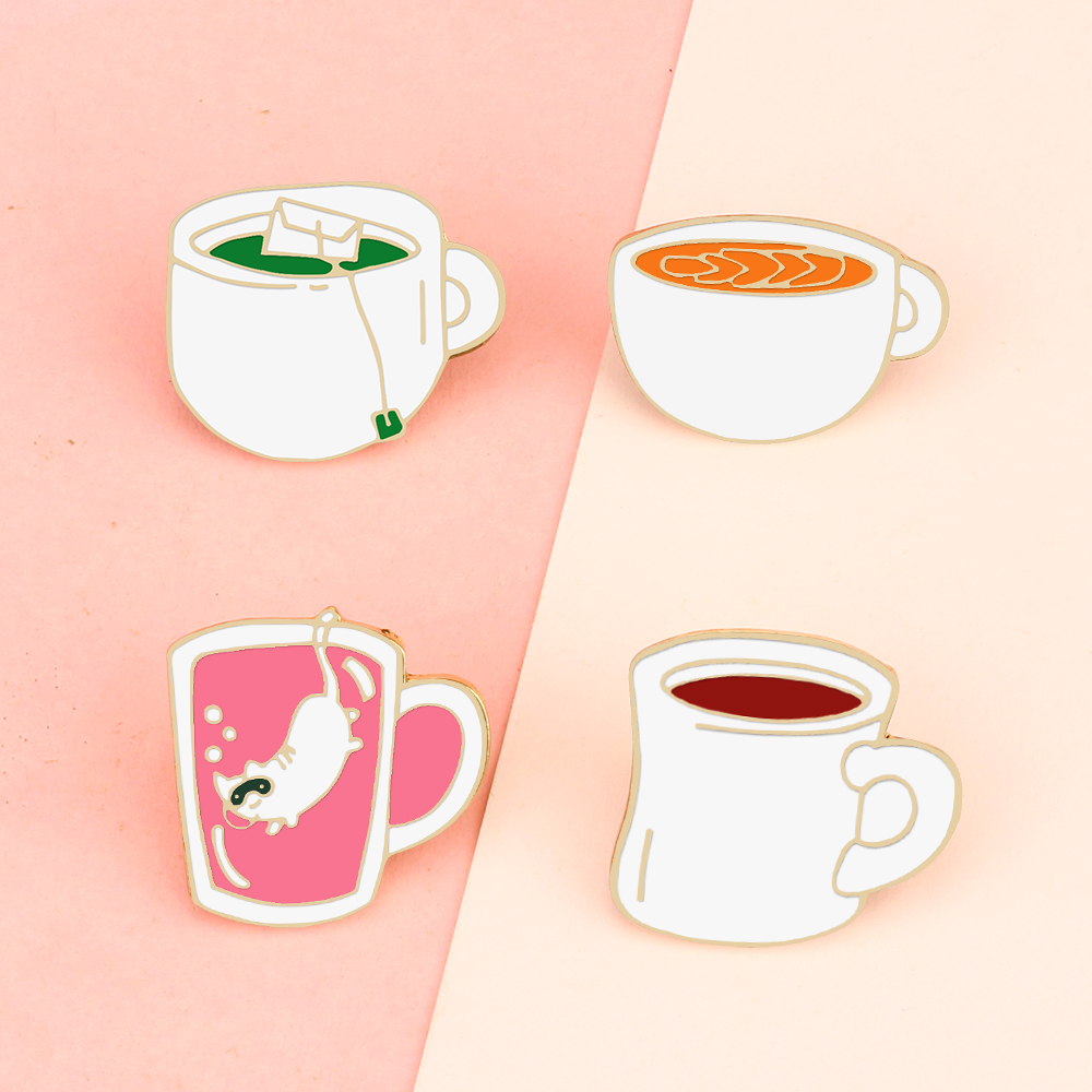 クリエイティブなドリンクエナメルピンセット,ティーカップ,グ - Coffee Tea Green のレビューと価格