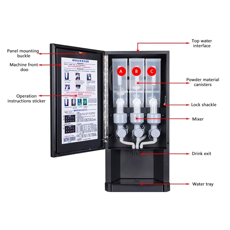 E30SWインスタントコーヒーメーカー自動ミルクティー販売機 - Coffee Tea Vending Machine For Office のレビューと価格