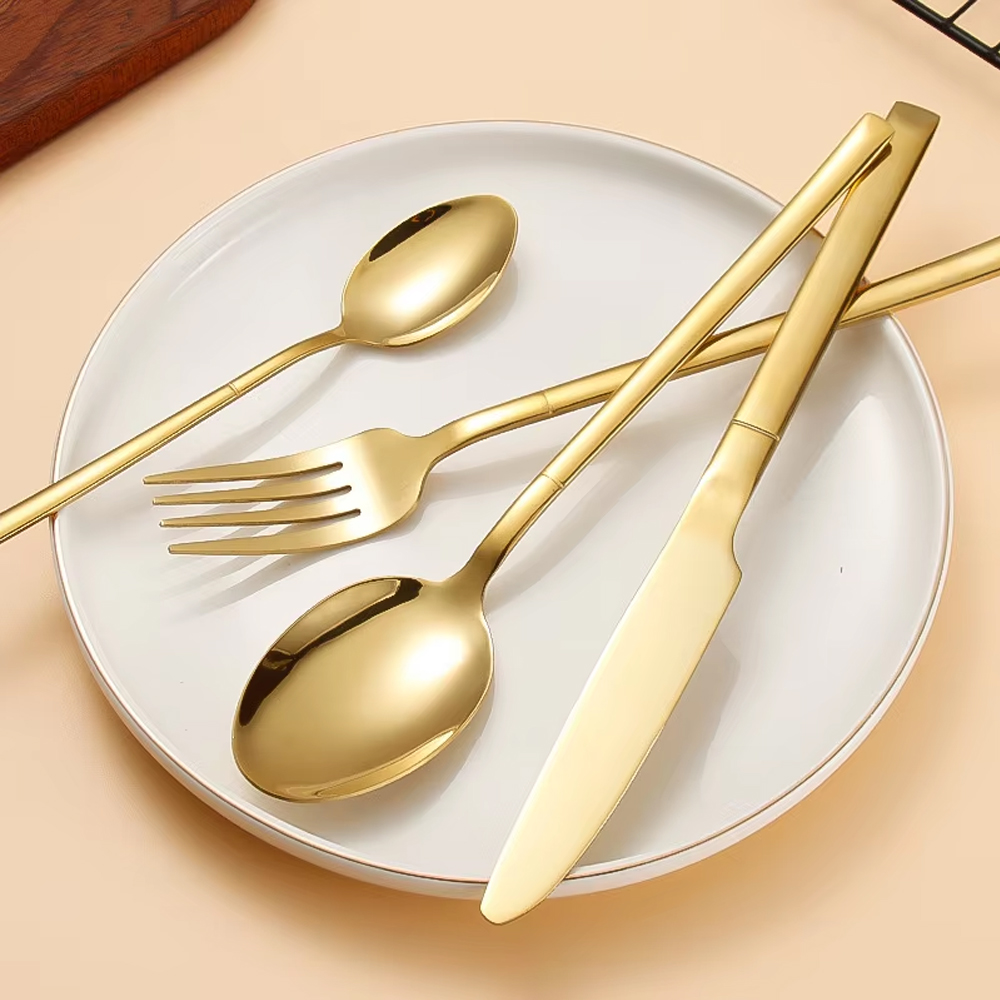 6/24/30 個ゴールド食器セットステンレス鋼カトラリーナ - Coffee Tea And Sugar Canister Set のレビューと価格